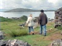 Agnes and son out for a stroll