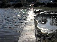 Looking back across the causeway