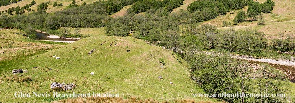 Location for the village and English castle from Braveheart, Glen Nevis